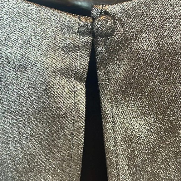 L'Academie The Dore Silver Front Tie Long Sleeve Mini Dress size small - Picture 11 of 16